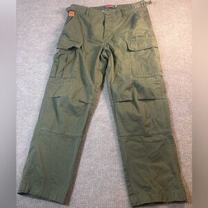 GmpyRE Cargo Pants Olive Green Size 30 Y2K Streetwear Utility 0167